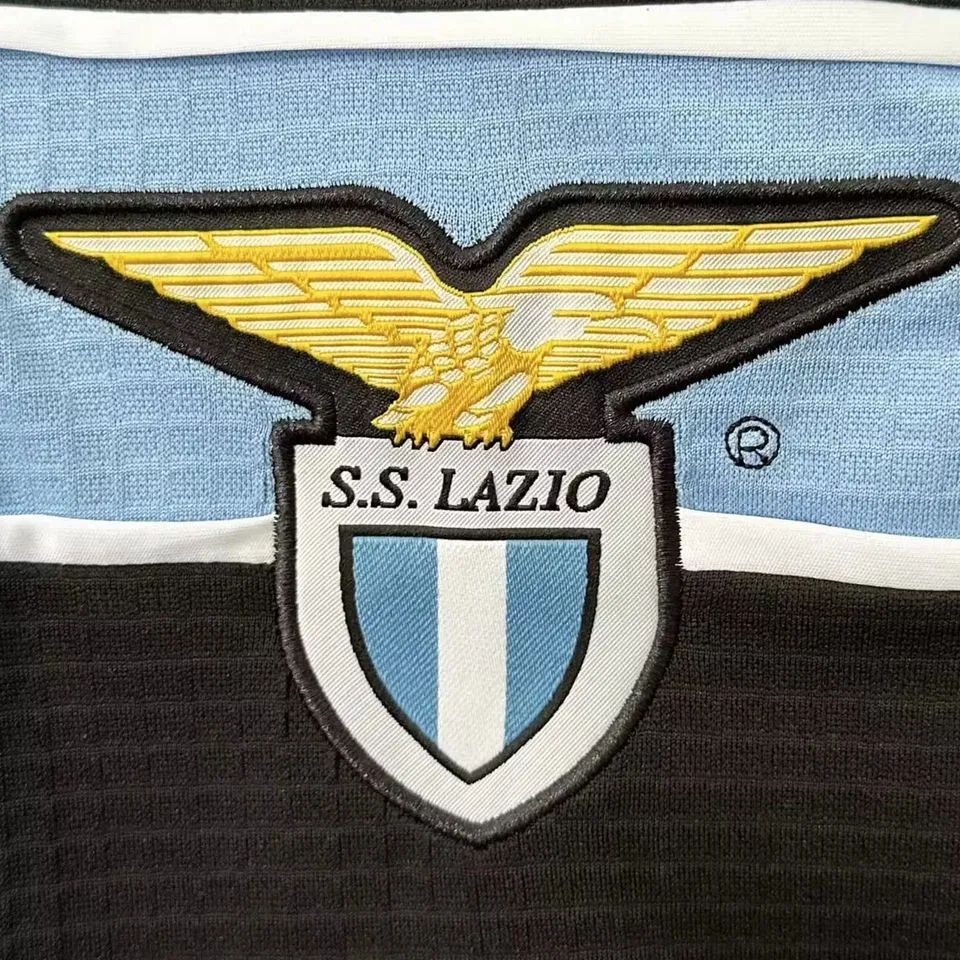 1998/99 Lazio Away Black Retro Soccer Jersey