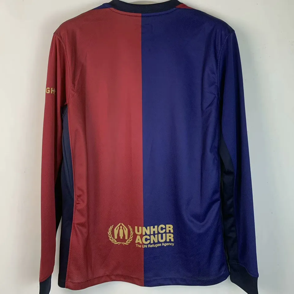 2024/25 BA x Travis Scott Home Long Sleeve Fans Soccer Jersey 胸前 新 广告