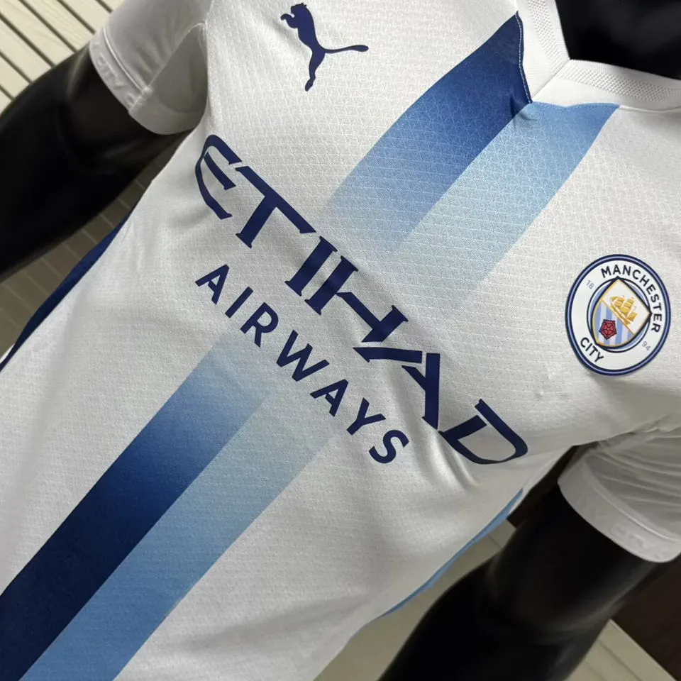 2026/27 Man City Away White Player Version Soccer Jersey