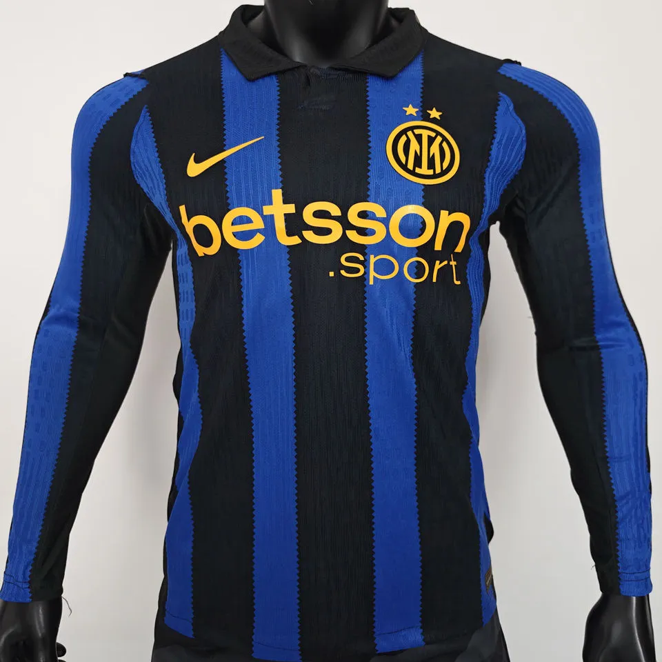 2026/27 In Milan Home Player Version Long Sleeve Soccer Jersey