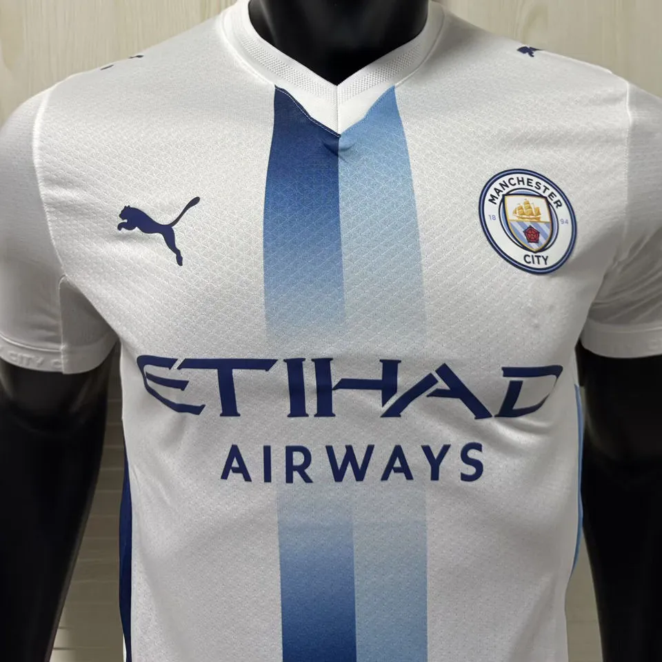 2026/27 Man City Away White Player Version Soccer Jersey