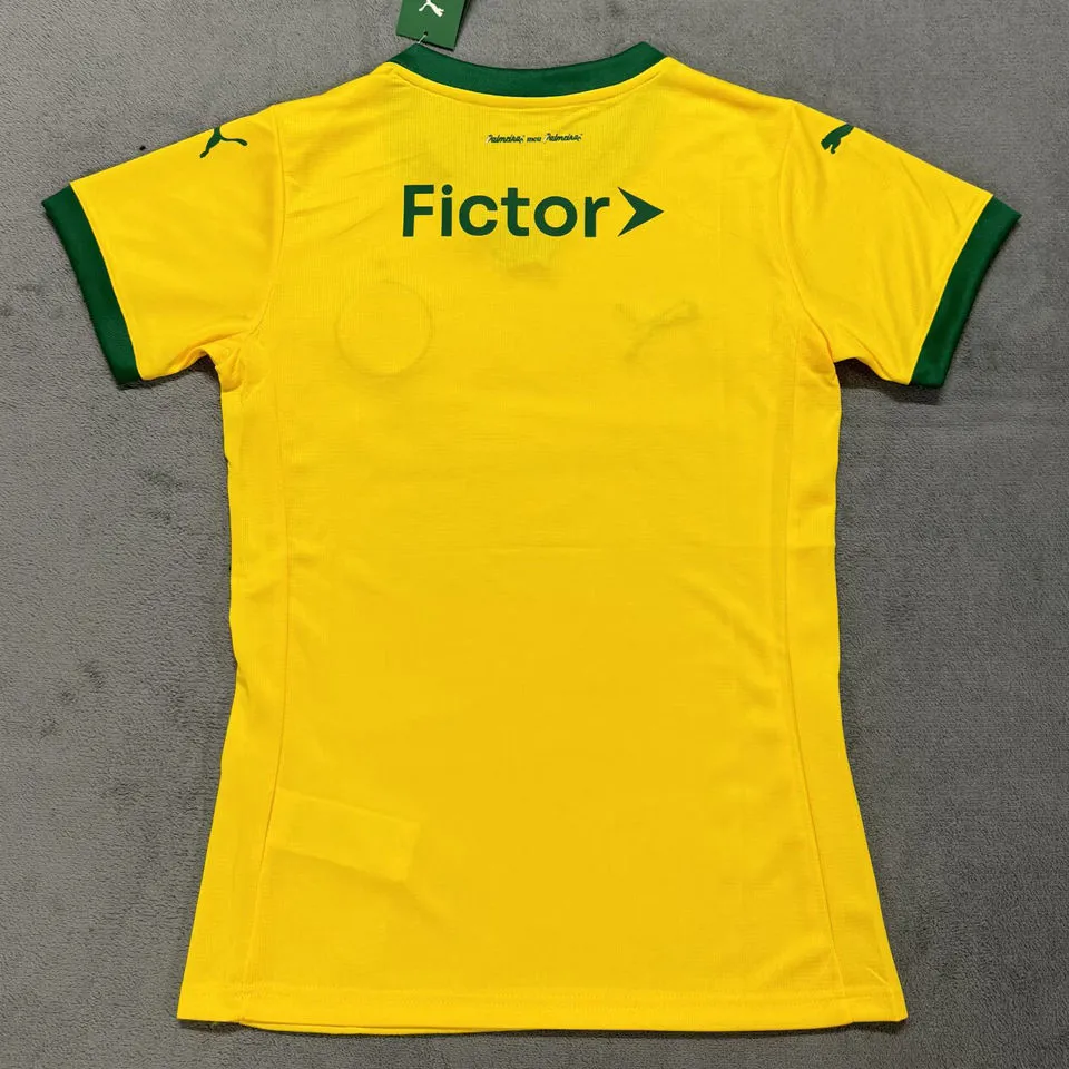 2025/26 Palmeiras Third Yellow Women Soccer Jersey 女