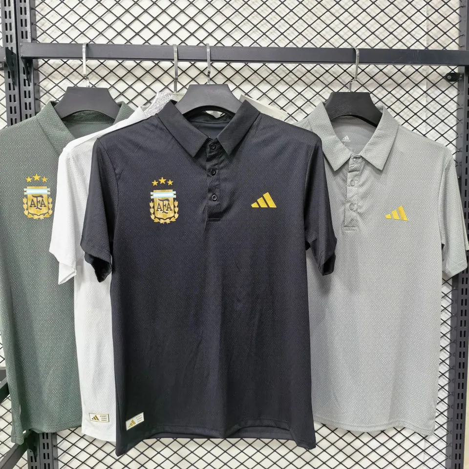 2026/27 Argentina Casual Quick Drying POLO T-Shirt    兰灰色