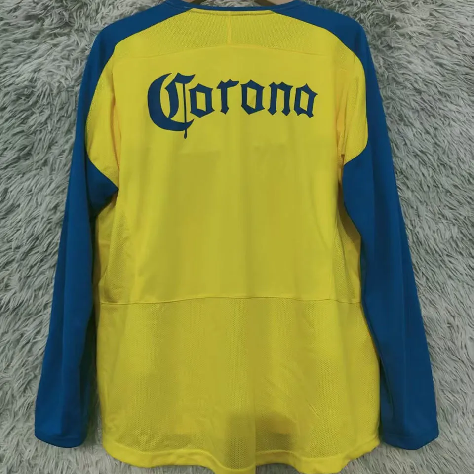 2003/2004 Club America Home Retro Long Sleeve Soccer Jersey