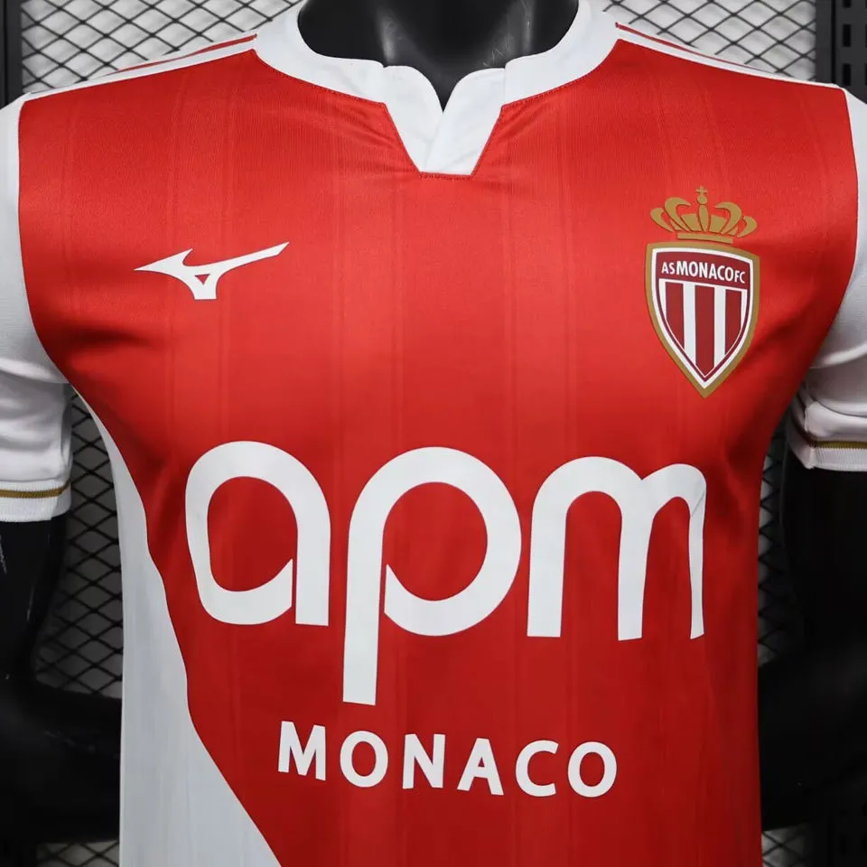 2025/26 Monaco Home Player Version Soccer Jersey