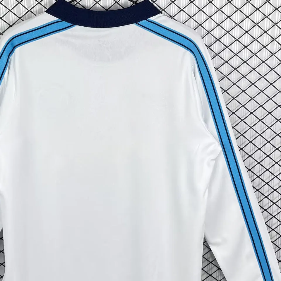 1998/1999 Napoli Away White Retro Long Sleeve Soccer Jersey