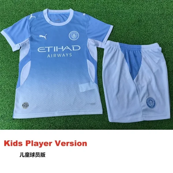 2026/27 Man City Home Kids Player Version Soccer Jersey （球员）