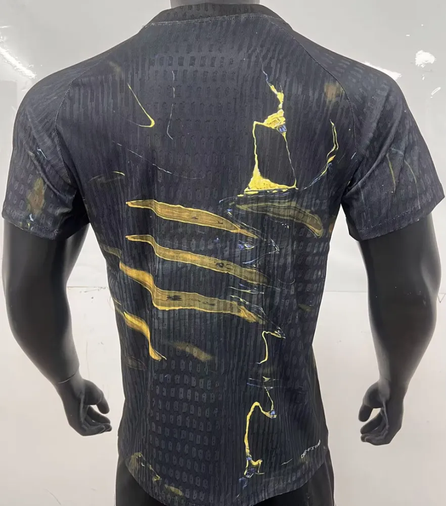 D.Doué #14 PSG x Labubu Dark Night Edition Black Player Version Jersey 2025/26 拉布布字体