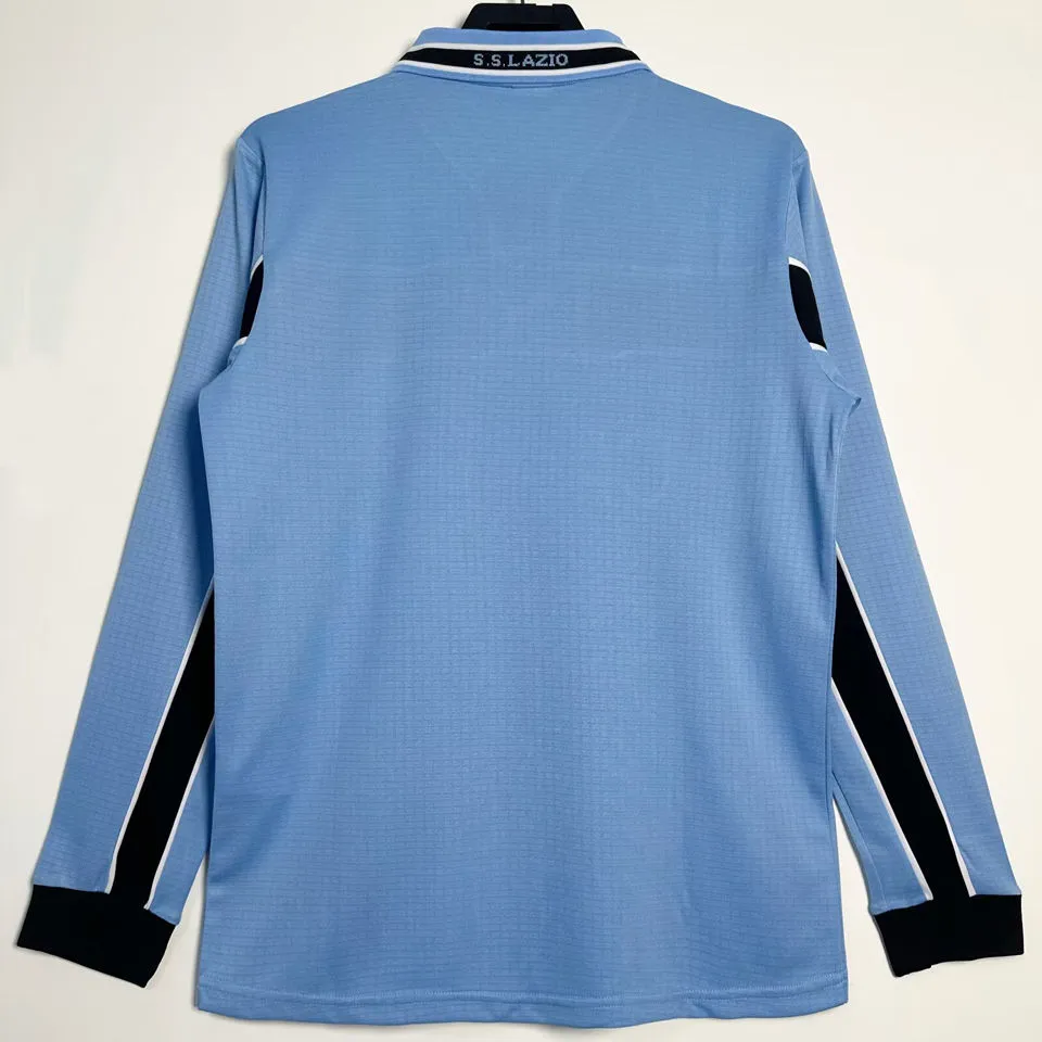 1998/1999 Lazio Home Retro Long Sleeve Soccer Jersey