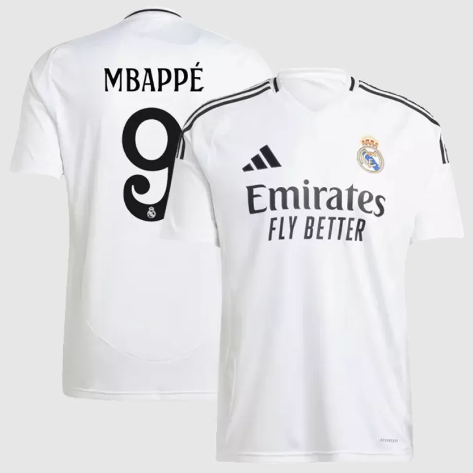 MBAPPÉ #9 RM 1:1 Quality Home Fans Jersey 2024/25 （UCL Font)