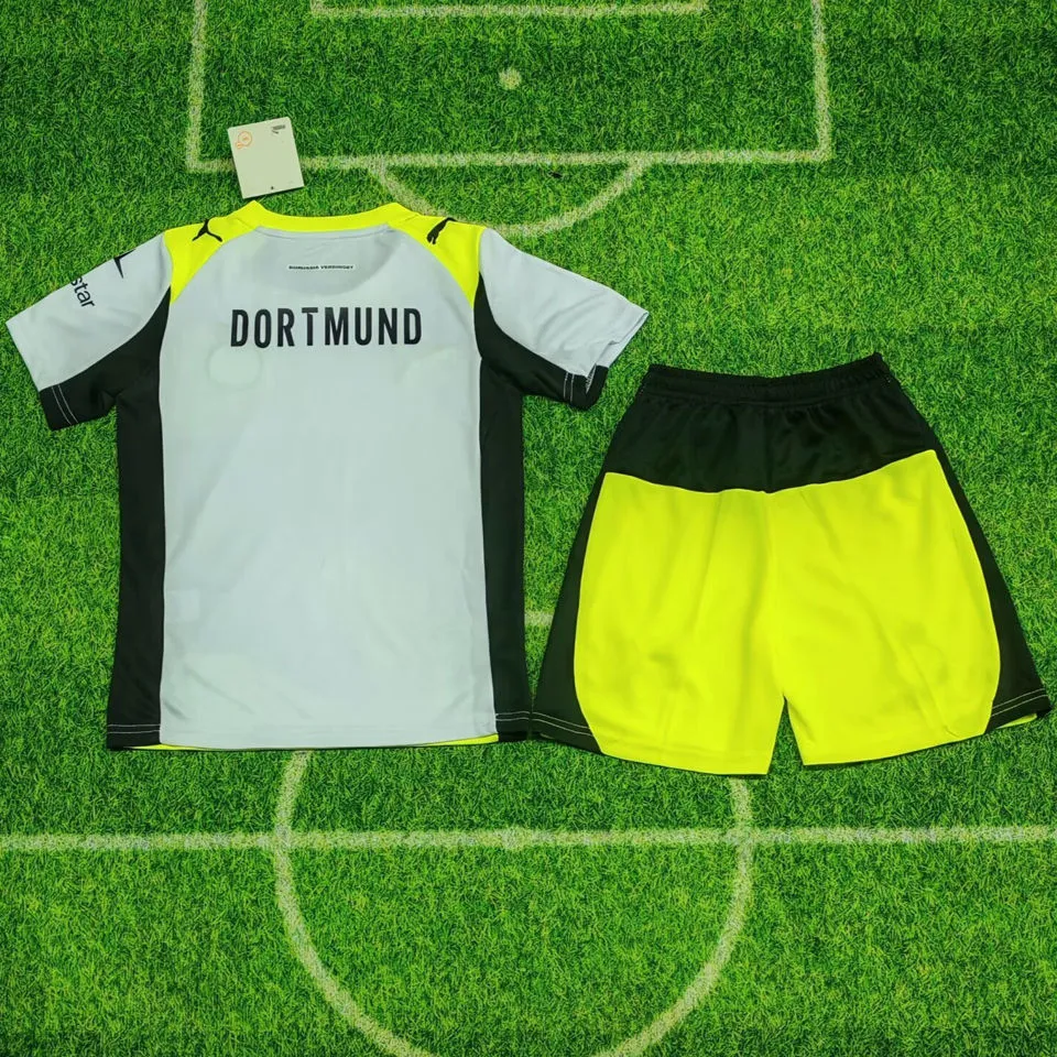 2025/26 BVB Away Kids Soccer Jersey