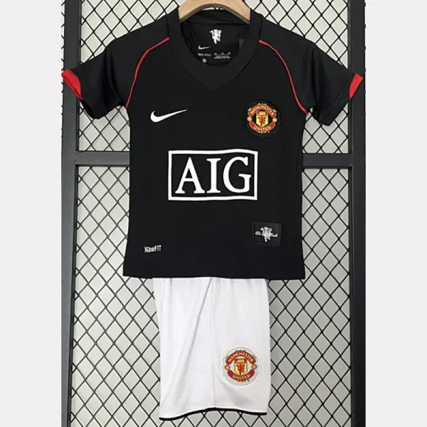 2007/2008 Man Utd Away Kids Retro Soccer Jersey