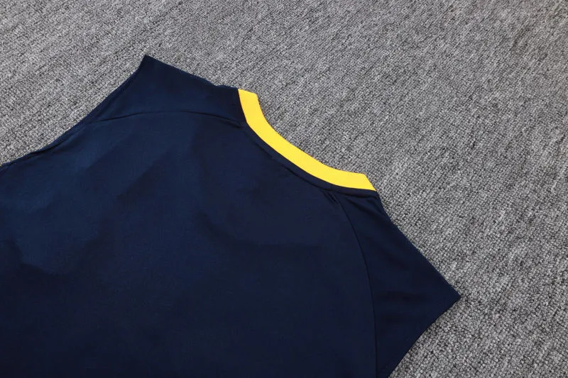2025/26 Santos Dark Blue Vest Training Jersey(A Set)