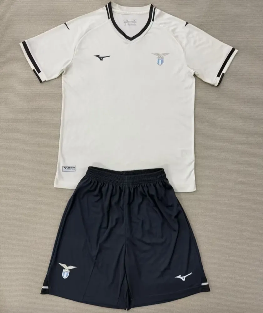 2025/26 Lazio Away White Kids Soccer Jersey