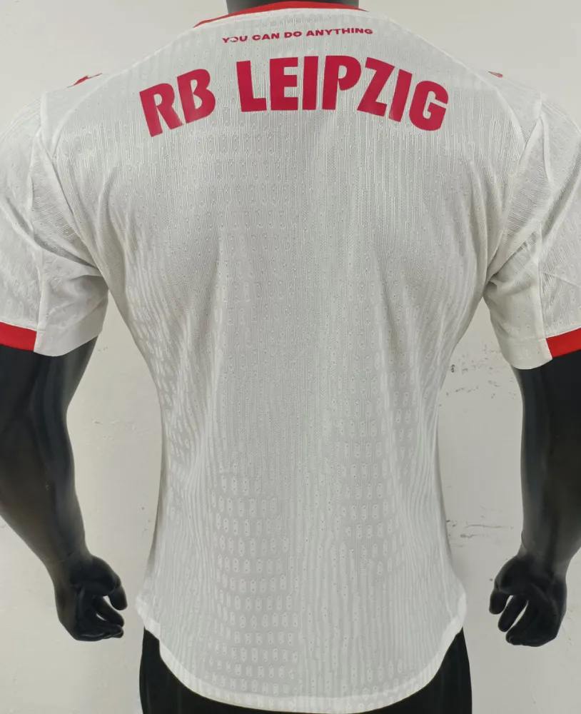2025/26 RB L Home White Player Version Soccer Jersey  莱比锡红牛