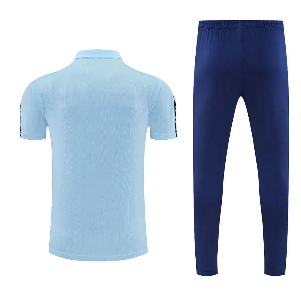 2026/27 Man City Light Blue POLO Training Tracksuit