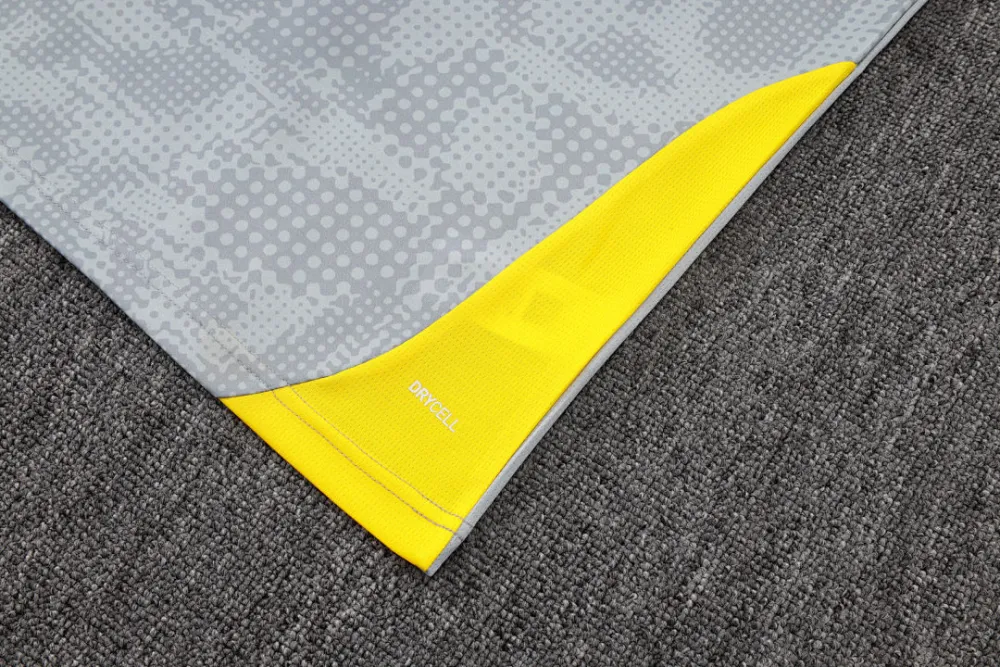 2026 BVB Grey Yellow Training Jersey(A Set)