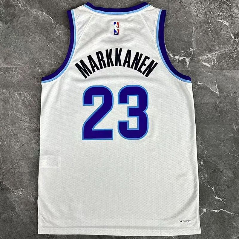 2026 Jazz MARKKANEN #23 White NBA Jerseys