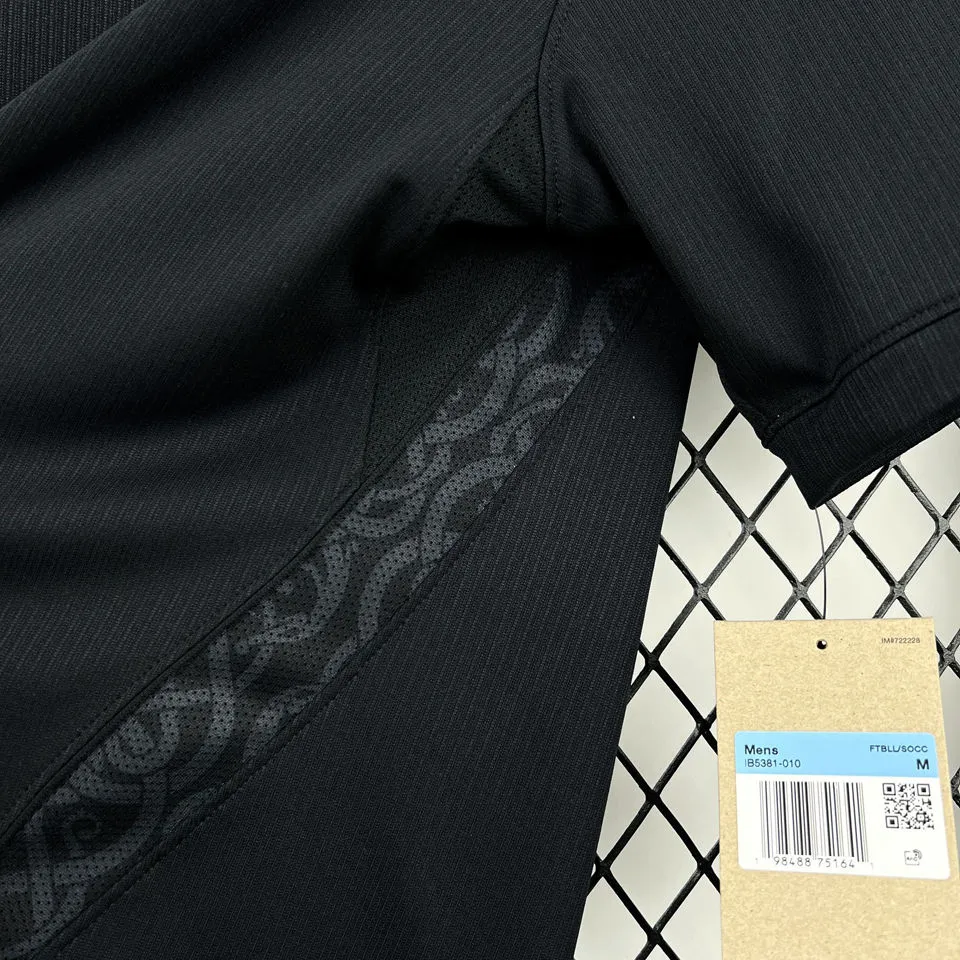 2026/27 Norway Away Black Fans Soccer Jersey  (Have Right Patch 有右臂章 白底黑字）