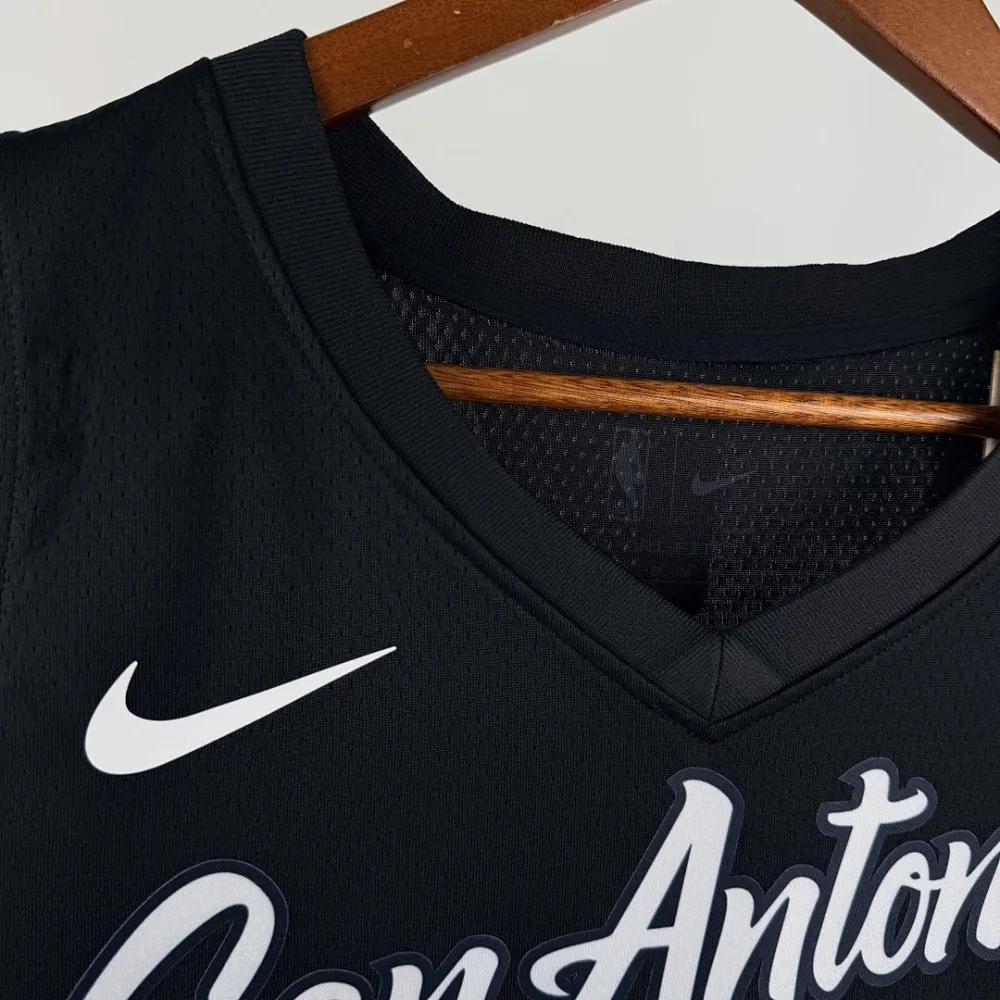 2026/27 Spurs FOX #4 Black City version NBA Jerseys