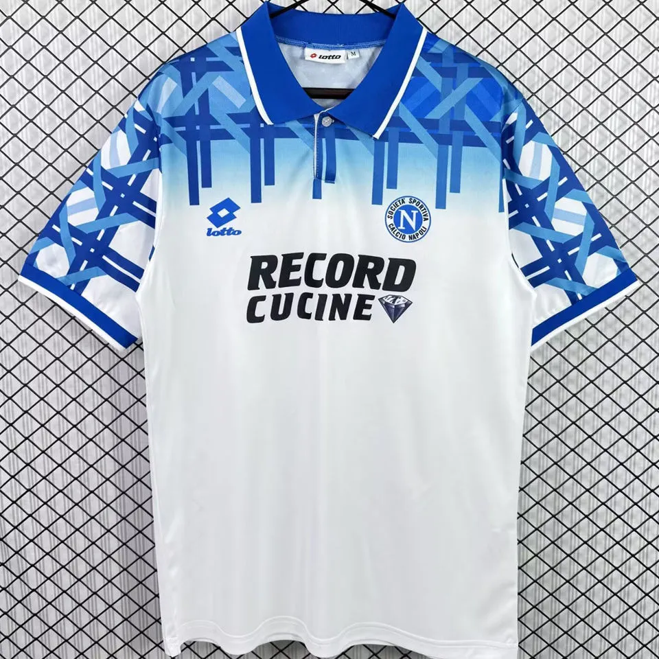 1994/1995 Napoli Away White Retro Soccer Jersey