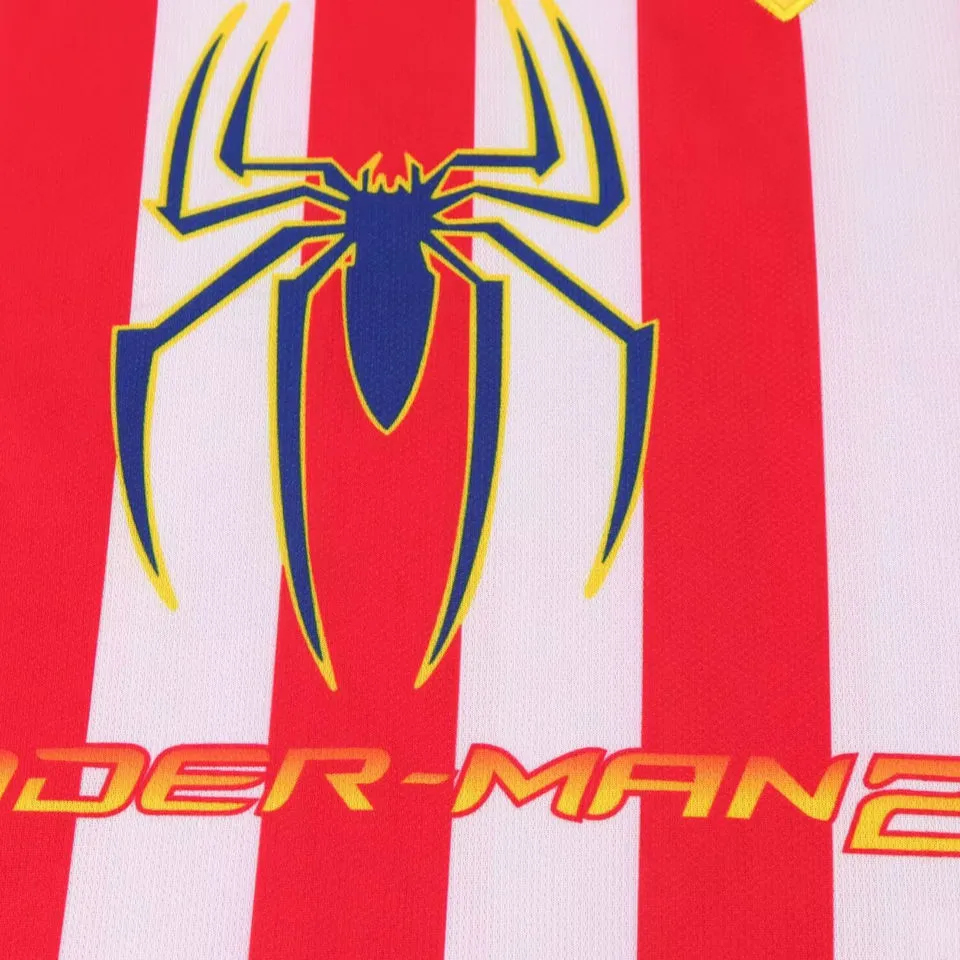 2004/2005 ATM SPIDER-MAN2 Home Retro Kids Long Sleeve Soccer Jersey