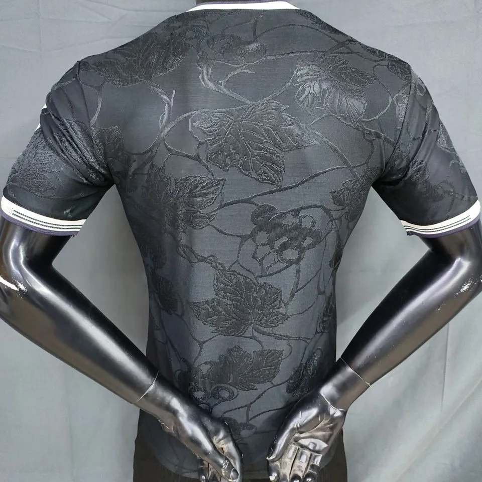 2025/26 JUV Third Black Player Version Soccer Jersey 带胸前新广告