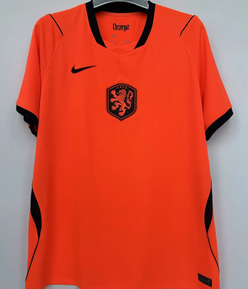 2026/27 NL Home 1:1 Quality Orange Fans Soccer Jersey (Have Right Patch 有右臂章 白底黑字）