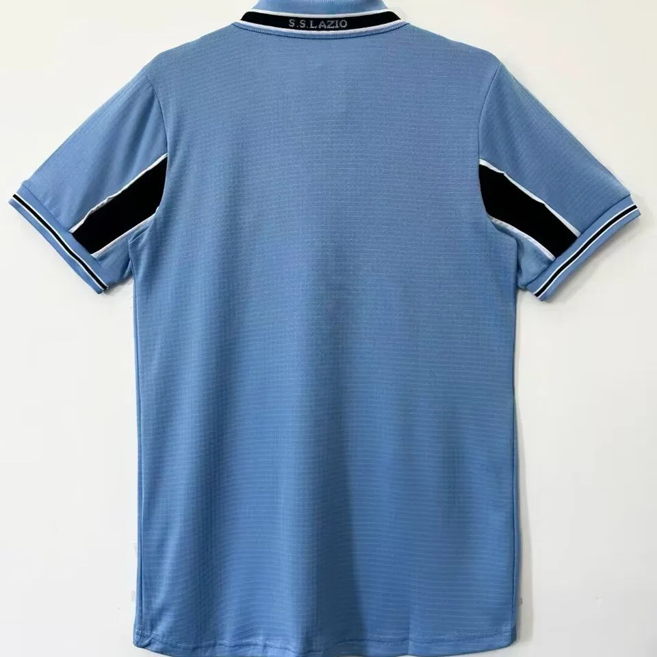 1998/99 Lazio Home Blue Retro Soccer Jersey