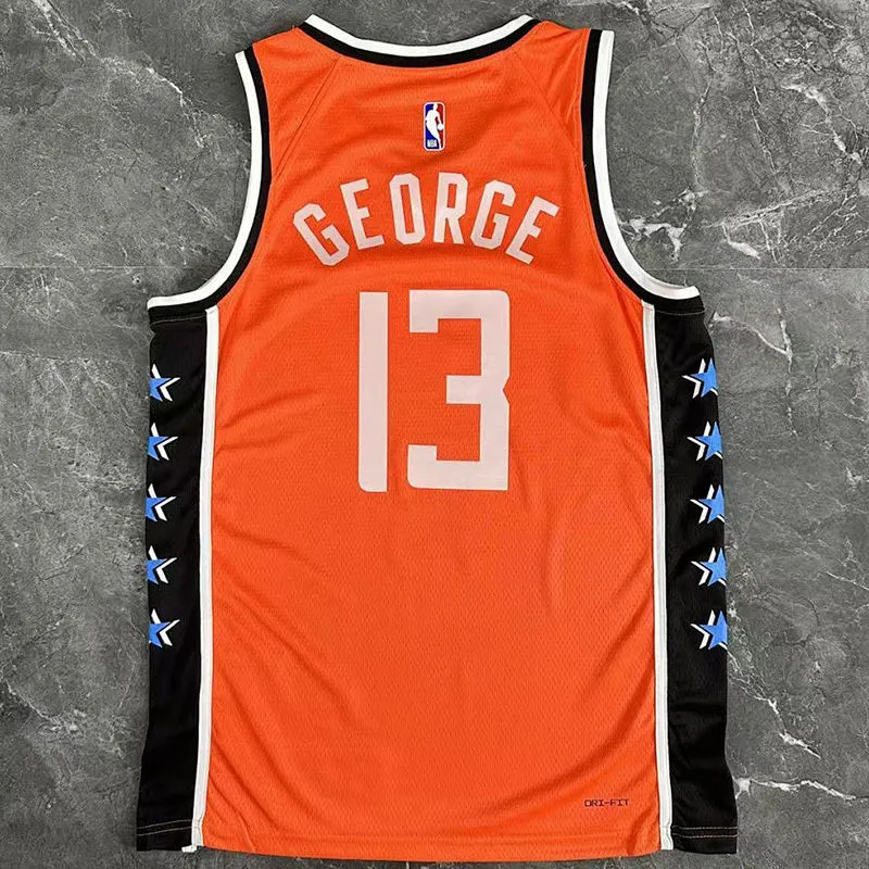 2026 Clippers GEORGE #13 Orange City version NBA Jerseys