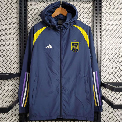 2023/24 Spain Sapphire Blue Windbreaker