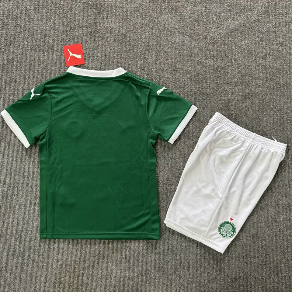 2025/26 Palmeiras Home Green Kids Soccer Jersey