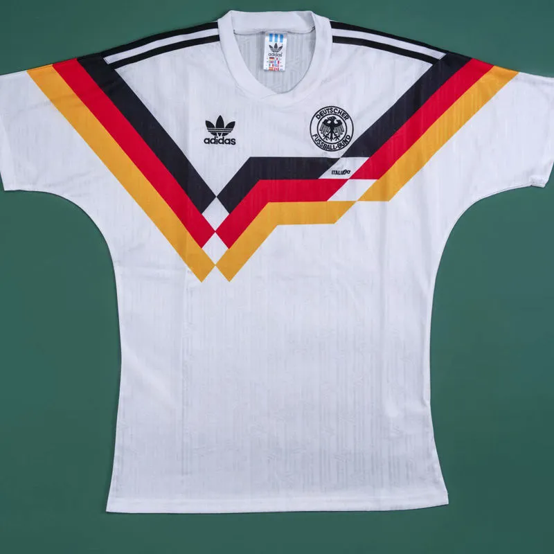1990 Germany Home White Retro Soccer Jersey正确版 正在