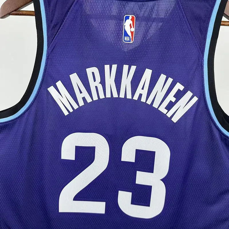 2026 Jazz MARKKANEN #23 Purple NBA Jerseys