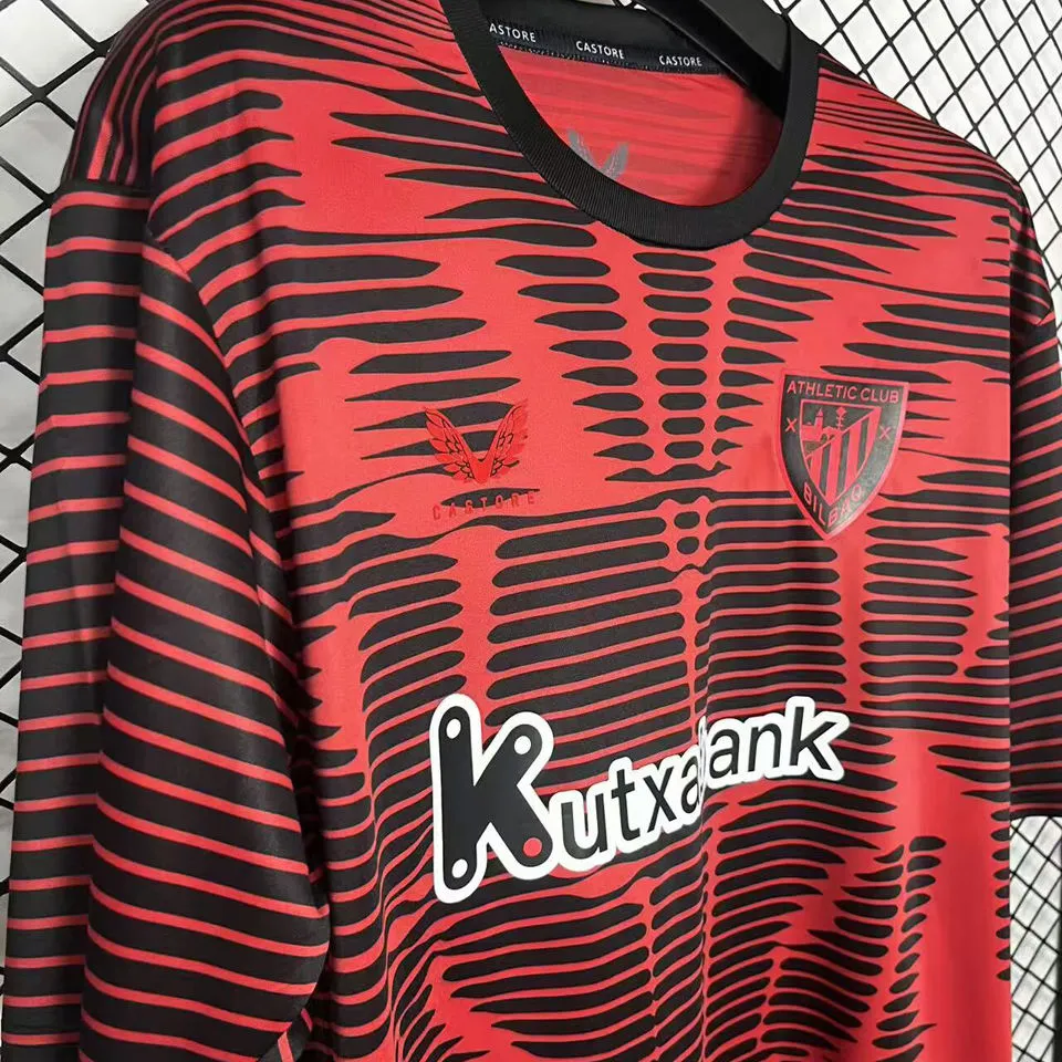 2025/26 Bilbao AT 4TH Red Black Fans Soccer Jersey