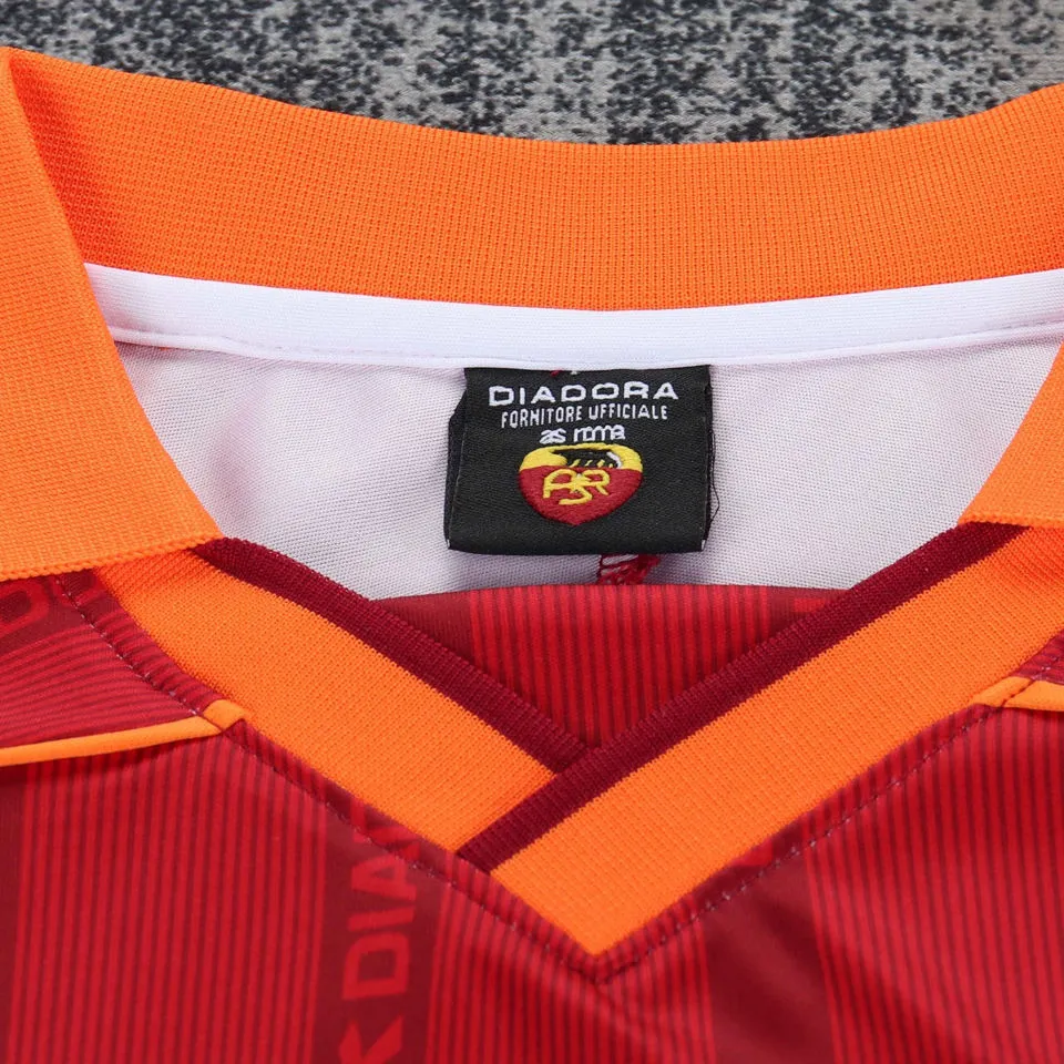 1999/2000 Roma Home Red Kids Retro Soccer Jersey