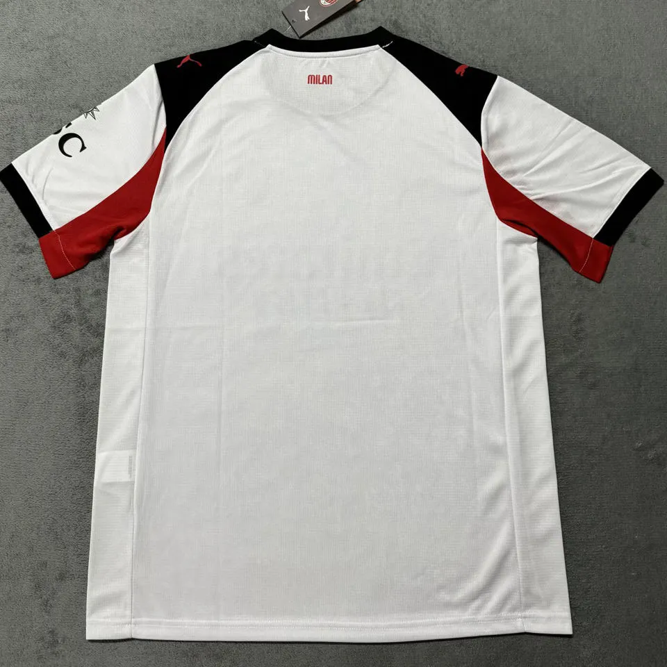 GIMENEZ #7 AC Milan Away White Fans Soccer Jersey 2025/26