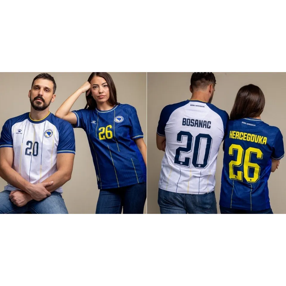 2026/27 Bosnia-Herzegovina Home Blue Fans Soccer Jersey 波黑