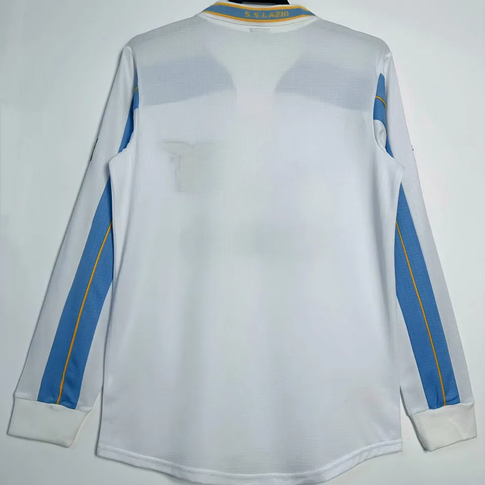 1999/2000 Lazio Third White Home Long Sleeve Retro Jersey
