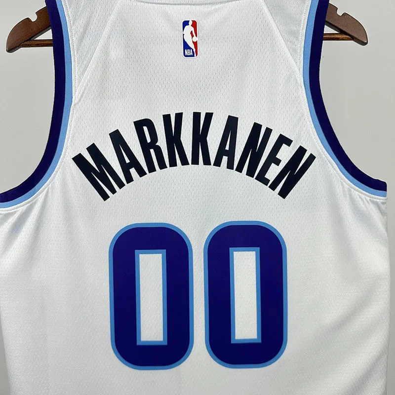 2026 Jazz MARKKANENE #00 White NBA Jerseys