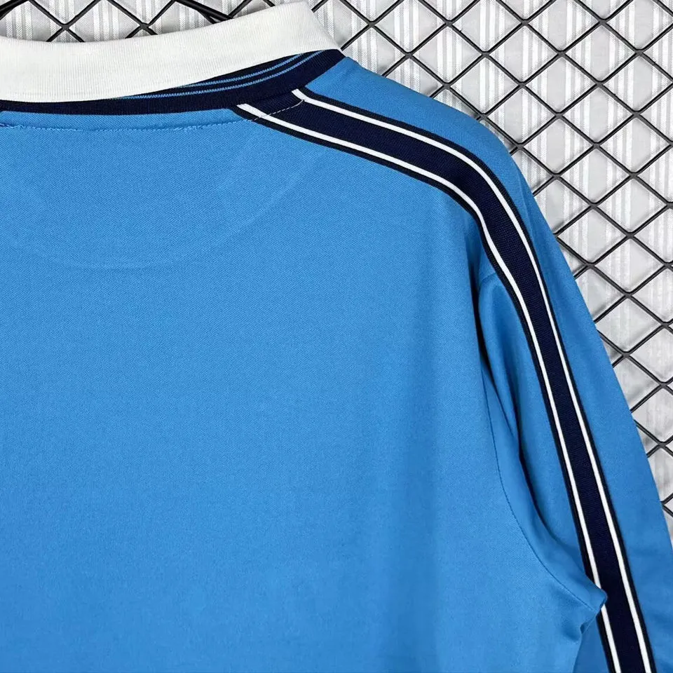 1998/1999 Napoli Home Blue Retro Long Sleeve Soccer Jersey