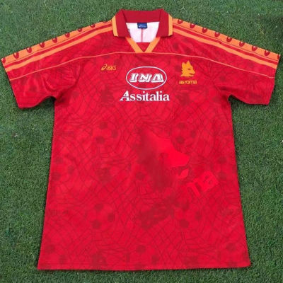 1995/1996 Roma Home Red Retro Soccer Jersey