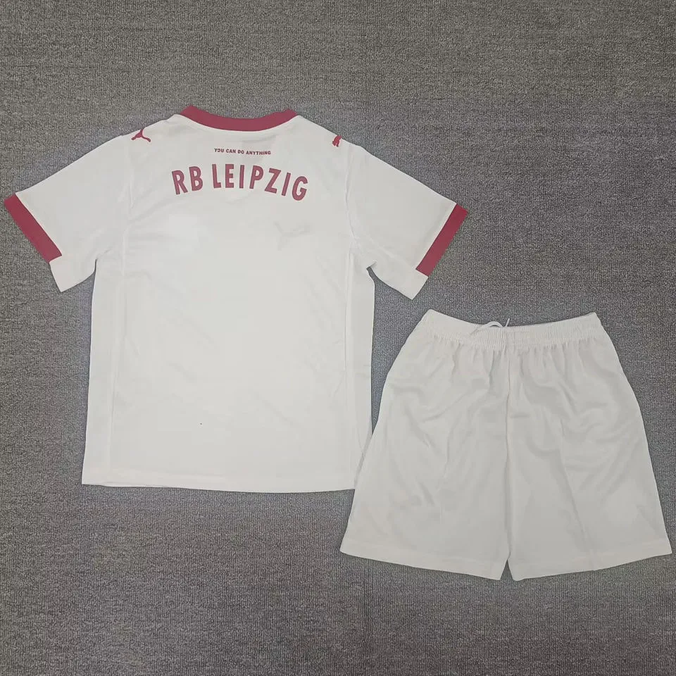 2025/26 RB L Home White Kids Soccer Jersey 莱比锡红牛