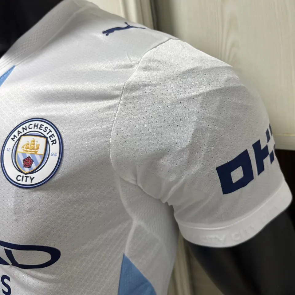 2026/27 Man City Away White Player Version Soccer Jersey