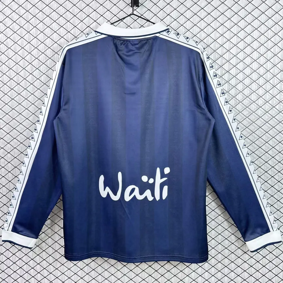 1996/1997 FC Girondins de Bordeaux Home Retro Soccer Long Sleeve Jersey