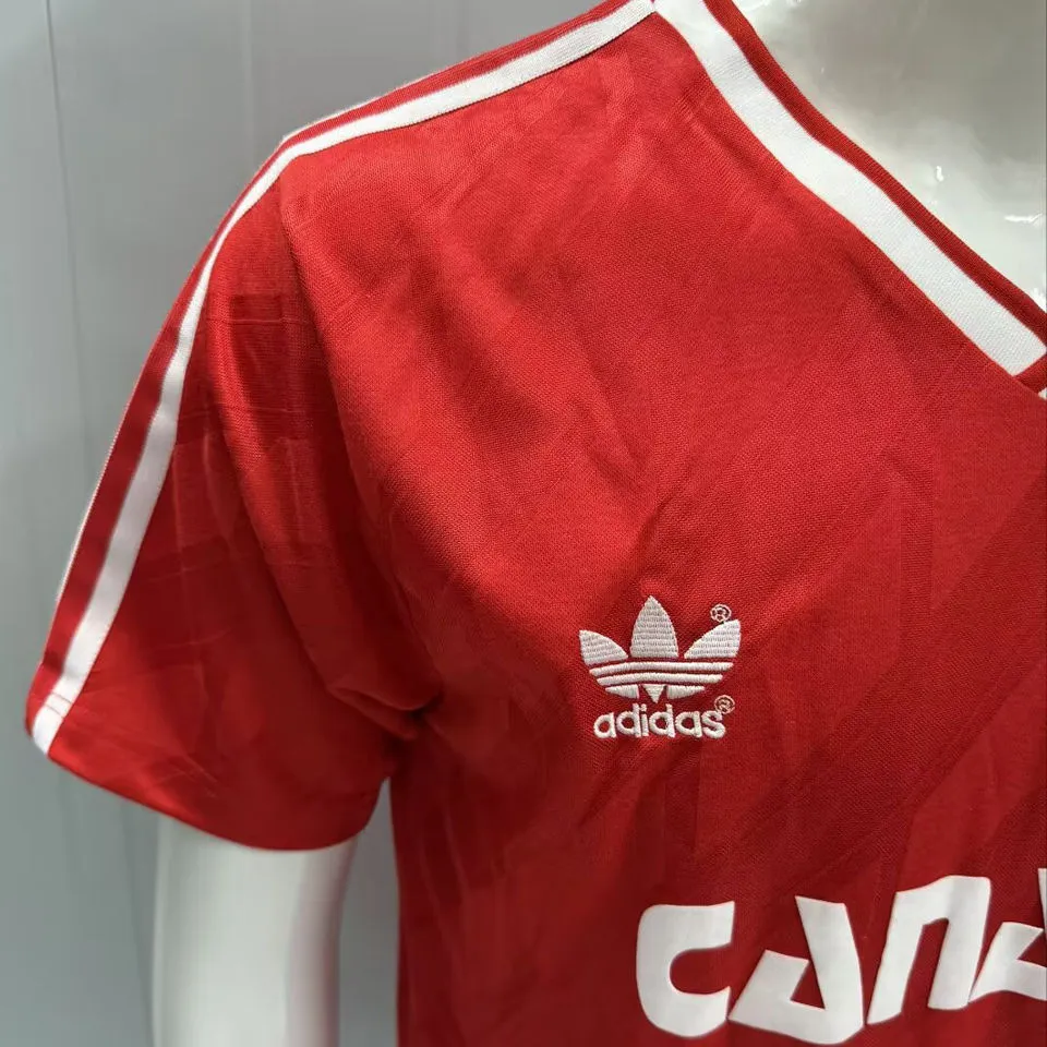 1986 Canada Home Red Retro Soccer Jersey