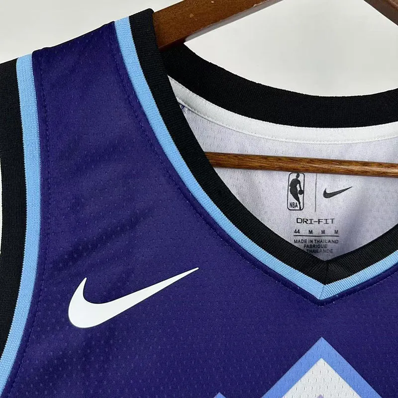 2026 Jazz MARKKANENE #00 Purple NBA Jerseys