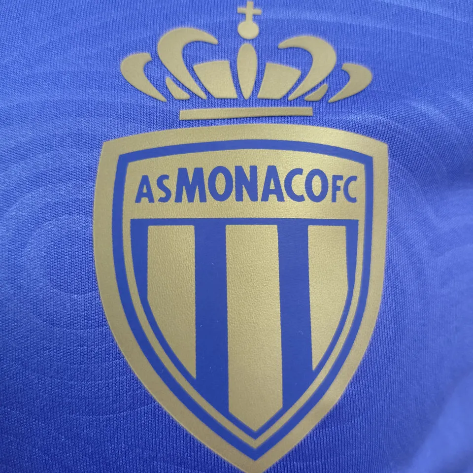 2025/26 Monaco Away Blue Player Version Soccer Jersey