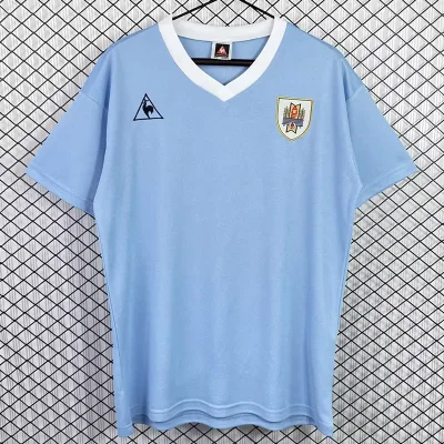 1990 Uruguay Home Retro Soccer Jersey