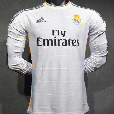 2013/14 RM White Home Retro Player Version Long...